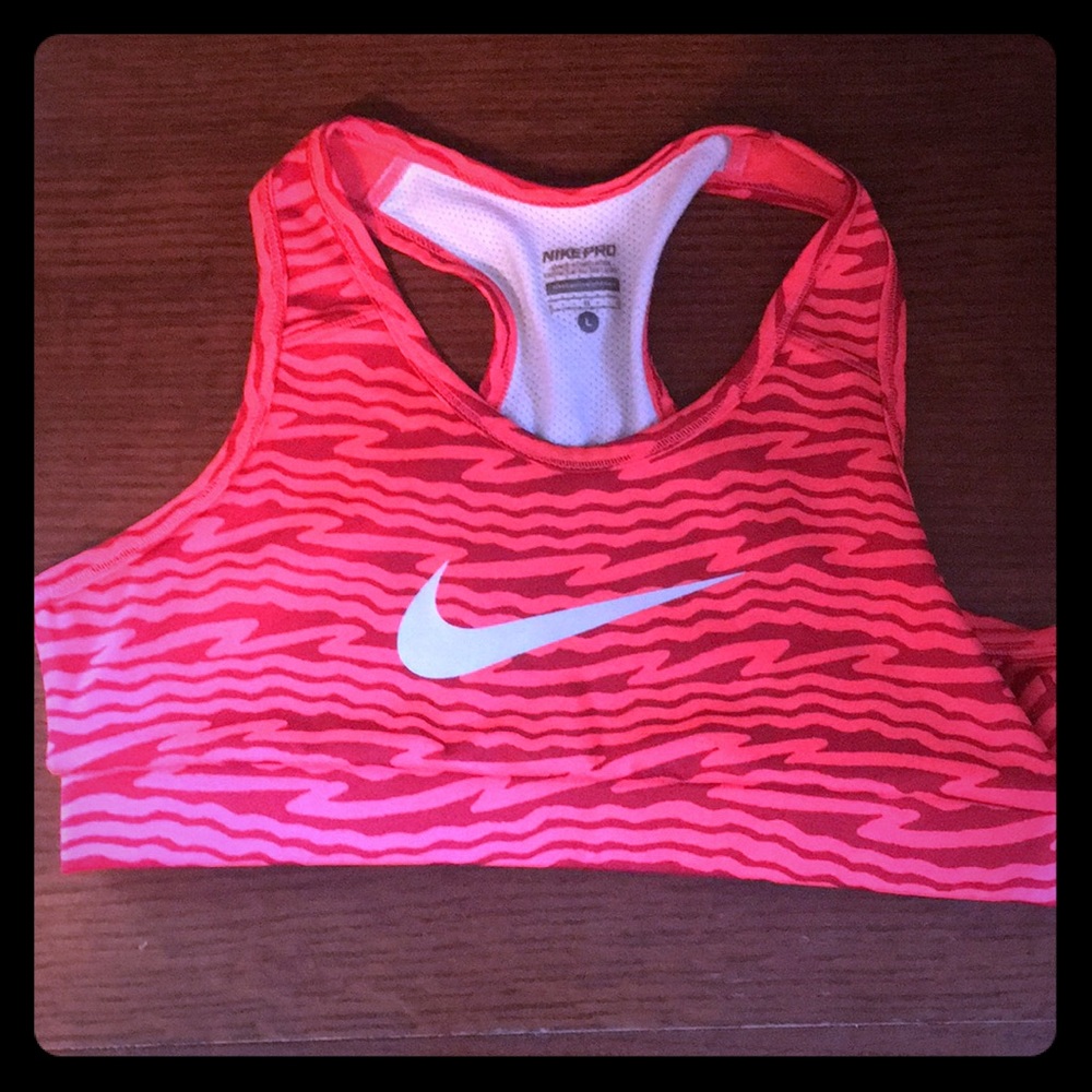 A Nike pro sports bra.